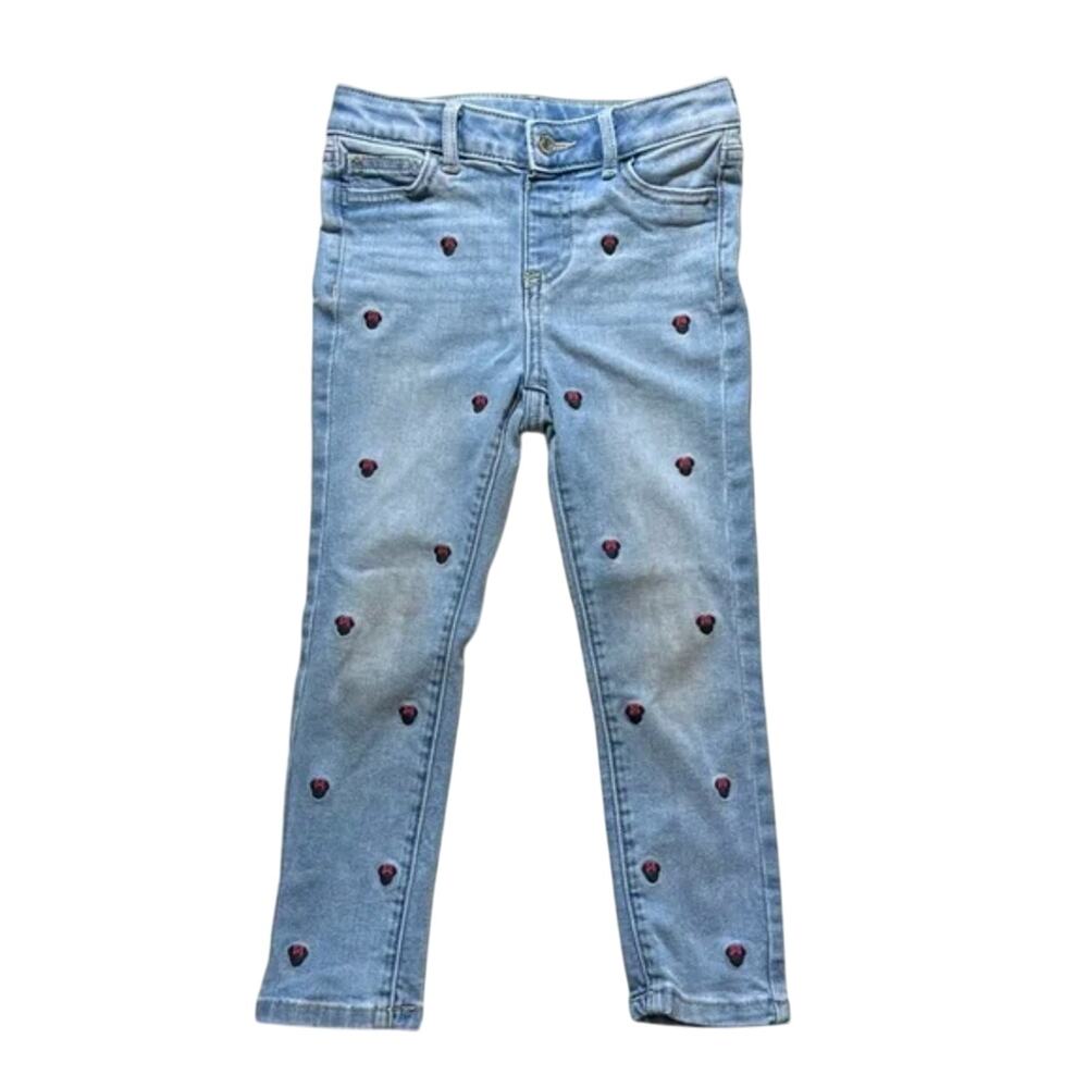 Disney Jumping Beans Minnie Embroidered Jeans Size 5T